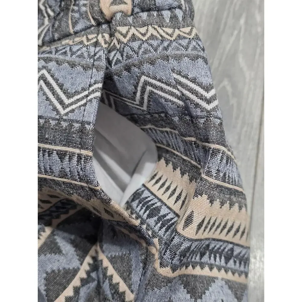J. Crew Shorts cotton Size 2 Boho Tribal Western Pull On Summer A006017